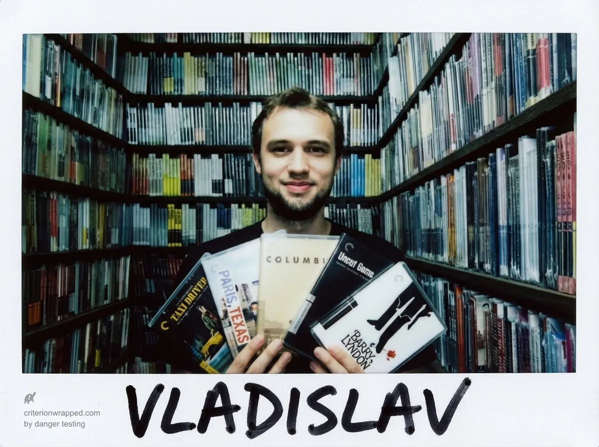 Я с фильмами из своей коллекции